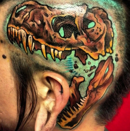 Tattoos - Dinosaur Skull - 100711